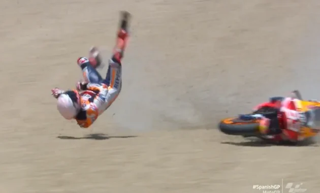 Marc Marquez dalam Kondisi Baik Setelah Terjatuh di Spanyol Marc Marquez dalam Kondisi Baik Setelah Terjatuh di Spanyol