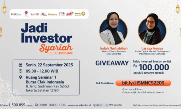 Mau Investasi yang Berkah? Ayo Belajar Jadi Investor Syariah secara Gratis bersama MNC Sekuritas