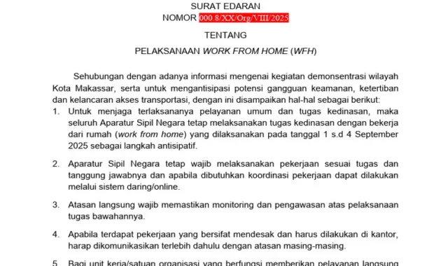 Menaker Umumkan WFH 1 Hari Seminggu untuk Swasta, BUMN, dan BUMD: Langkah Besar Penghematan Energi Nasional