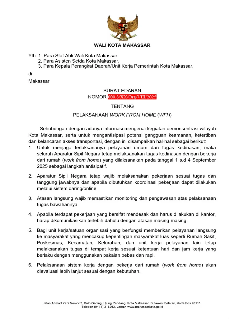 Menaker Umumkan WFH 1 Hari Seminggu untuk Swasta, BUMN, dan BUMD: Langkah Besar Penghematan Energi Nasional