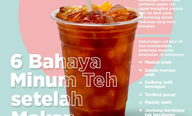Minum Teh Manis Habis Makan Ternyata Berbahaya, Ini Penjelasannya
