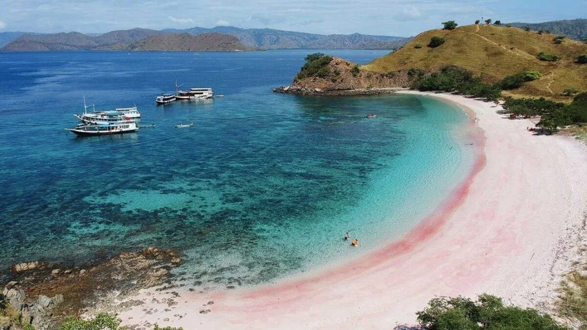 Pantai Pink Lombok Jadi Magnet Baru, Mirip Spot Foto SZA di Cover Album 'SOS'