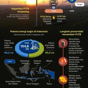 Pemerintah Tambah Kapasitas PLTB hingga 7.187,5 MW