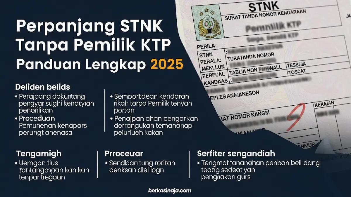 Perpanjang STNK Tanpa KTP Berlaku di Seluruh Indonesia, Ini Penjelasan Lengkap Korlantas Polri