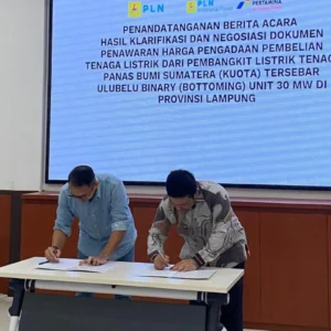 PGE dan PLN IP Sepakati Tarif Listrik PLTP Lahendong 15 MW, Proyek Masuk Tahap Pengembangan