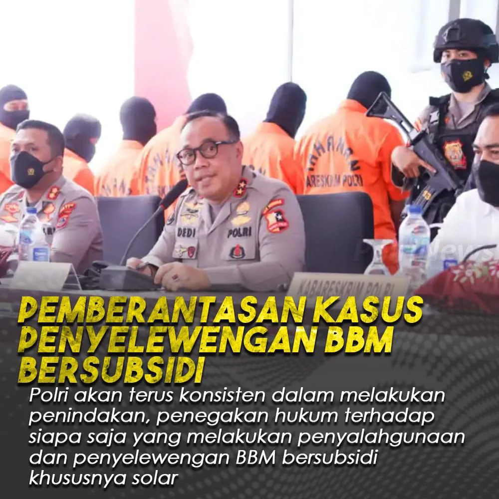 Polri Ungkap Kasus Penyalahgunaan BBM‑Elpiji Subsidi, 672 Tersangka Ditangkap
