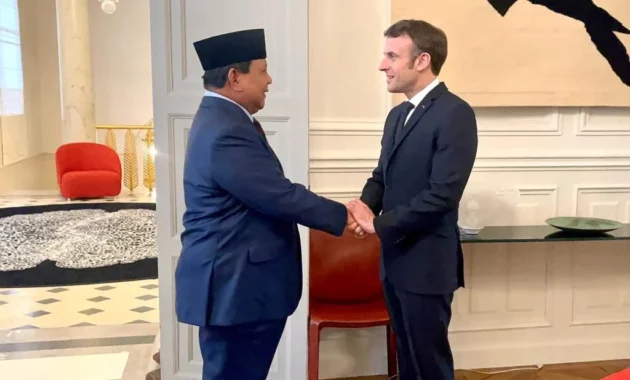 Prabowo Subianto Bahas Penguatan Kerja Sama Pertahanan dan Ekonomi Kreatif dalam Pertemuan dengan Presiden Prancis Emmanuel Macron di Paris