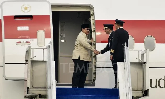 Presiden Prabowo Kembali ke Jakarta Setelah Lawatan ke Jepang dan Korea Selatan