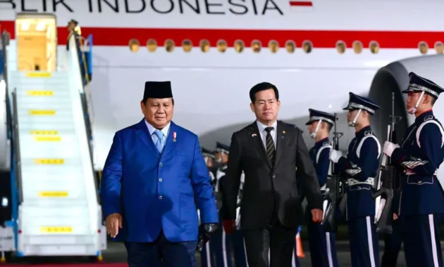 Presiden Prabowo Subianto Tiba di Korea Selatan Usai Rampungkan Lawatan di Jepang