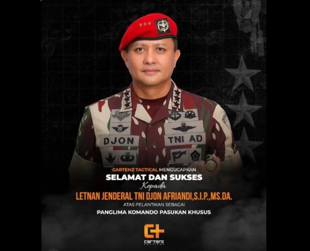 Profil Panglian Kopassus Letjen TNI Djon Afriandi, Abituren Akmil 1995 dengan Karir Cemerlang