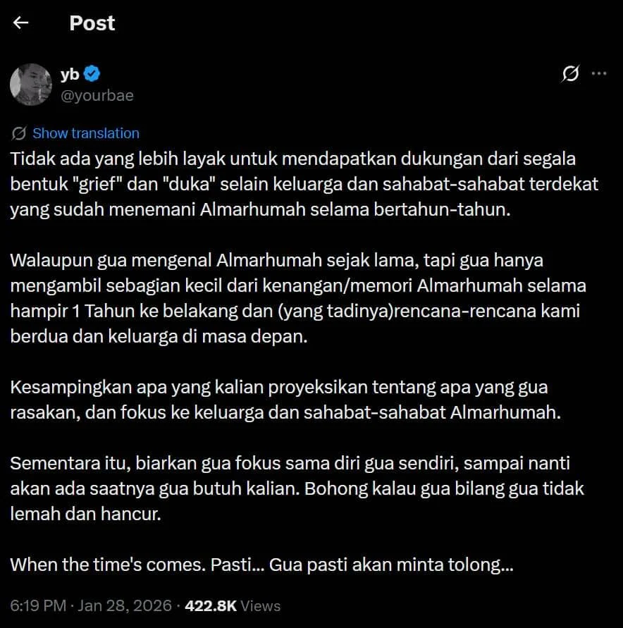 Reza Arap Akui Dijodohkan dengan Fuji, Kini Izin Move On ke Mendiang Lula Lahfah
