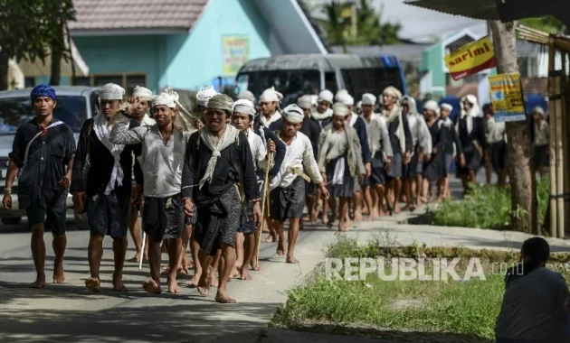 Ribuan Warga Suku Baduy Ikuti Tradisi Seba Baduy di Gedung Negara Banten