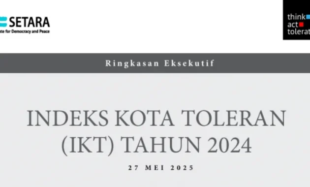 SETARA Institute Umumkan Indeks Kota Toleran 2025, Salatiga Peringkat Teratas