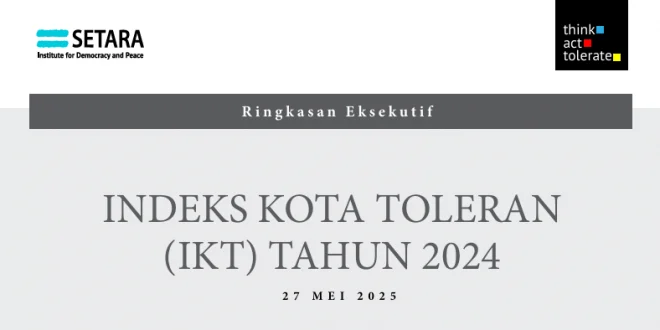 SETARA Institute Umumkan Indeks Kota Toleran 2025, Salatiga Peringkat Teratas