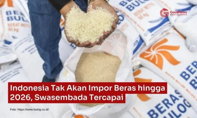 Stok Beras Tembus Rekor, Indonesia Katakan 'Tidak Ada Impor' 2026 Sementara Minyak Impor Rusia Bikin Rupiah Tertekan