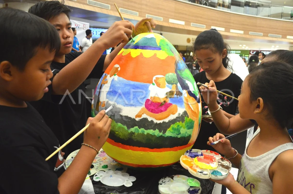 TMII Gelar Lokakarya Melukis Telur Paskah untuk Anak-Anak