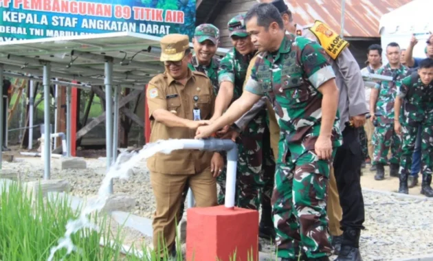 TNI AD Bangun 6.000 Titik Air Bersih, Solusi Krisis Air dan Dukung Ketahanan Pangan