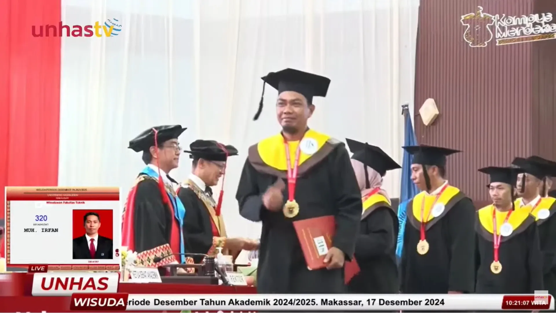 Unhas Rayakan Lulusan Terbaik Wisuda April 2025/2026: Daftar Nama Penerima Penghargaan