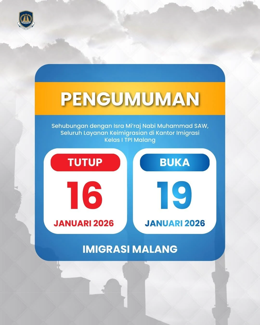 WFH Tiap Jumat Berlaku Hari Ini, Layanan Keimigrasian Tetap Beroperasi Normal
