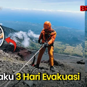 WNA terjebak di bawah tebing berhasil dievakuasi dengan heli