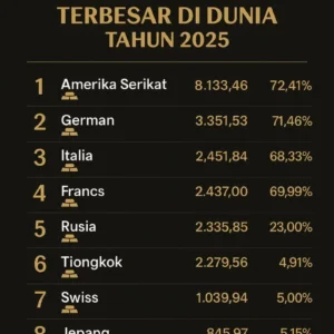 10 Negara Pemilik Cadangan Emas Terbesar Dunia, Siapa Teratas?