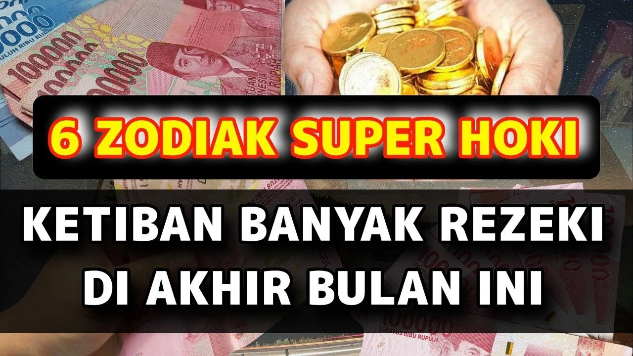 6 Zodiak Paling Hoki Akhir Bulan Ini: Rezeki Nomplok Bikin Kekayaan Meluap!