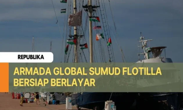 Armada Kemanusiaan Global Sumud Terhantam Cuaca Buruk di Laut Mediterania