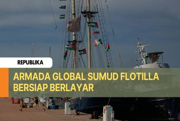 Armada Kemanusiaan Global Sumud Terhantam Cuaca Buruk di Laut Mediterania
