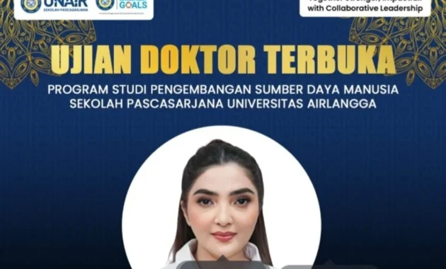 Ashanty Jalani Ujian Doktor Terbuka di Universitas Airlangga pada Rabu
