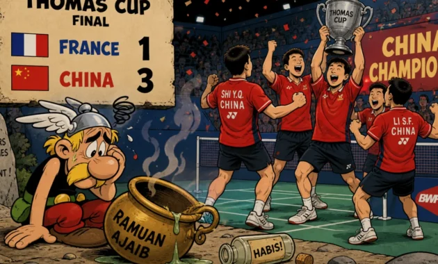 Asterix kehabisan ramuan ajaib di final Piala Thomas