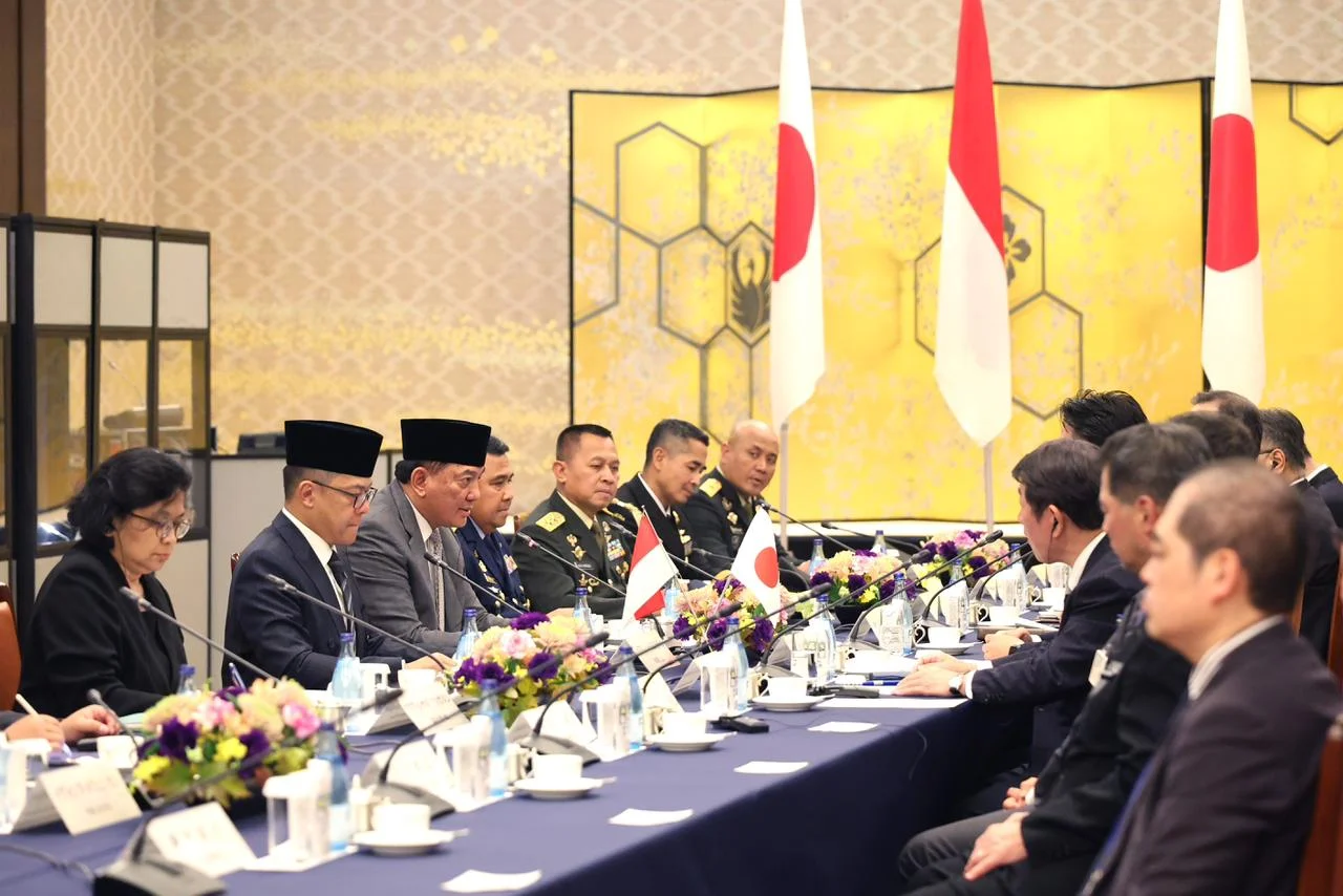 Bahas Kerja Sama Pertahanan, Menhan Sjafrie Bertemu Menhan Jepang Koizumi di Jakarta