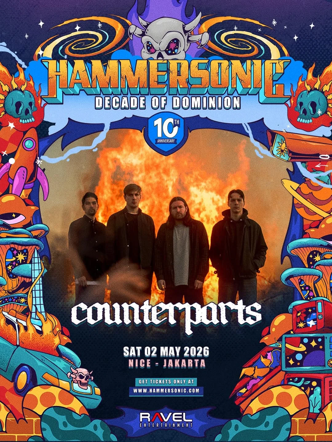 Band Metalcore Asal Kanada Counterparts Meramaikan Hammersonic Festival 2026