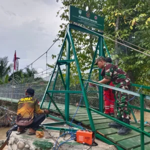 Bangun Jembatan Gantung 240 Meter di Aceh Tamiang, TNI AD: Puluhan Tahun Warga tak Punya Akses