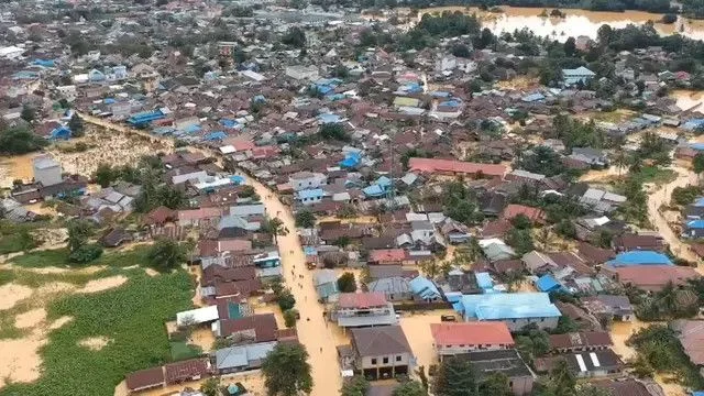 Banjir Melanda Tiga Kecamatan di Hulu Sungai Tengah, Ribuan Rumah Terendam