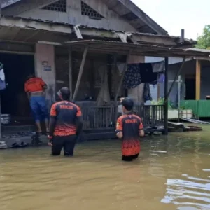 Banjir Rendam Beberapa Wilayah di Cepu, Puluhan Rumah Terdampak