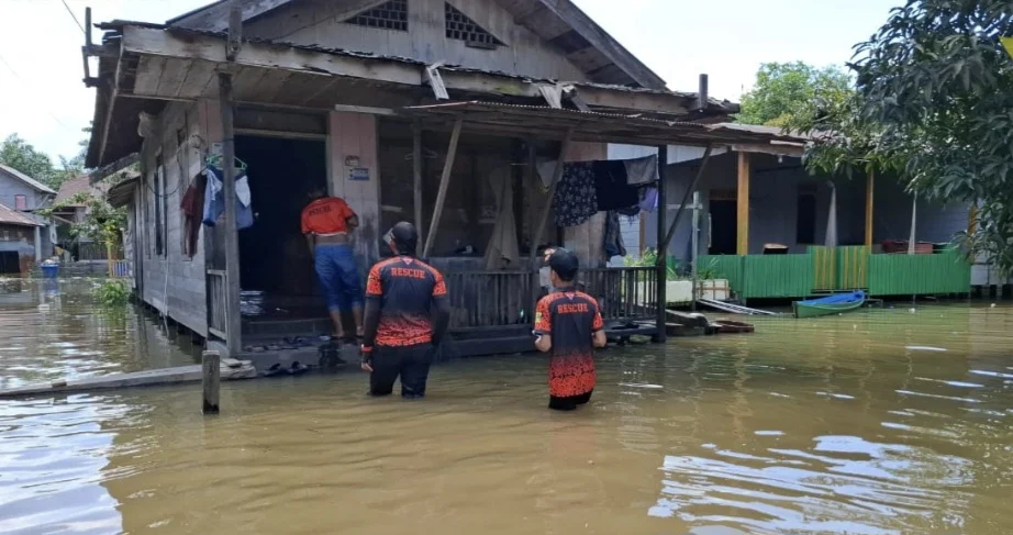 Banjir Rendam Beberapa Wilayah di Cepu, Puluhan Rumah Terdampak