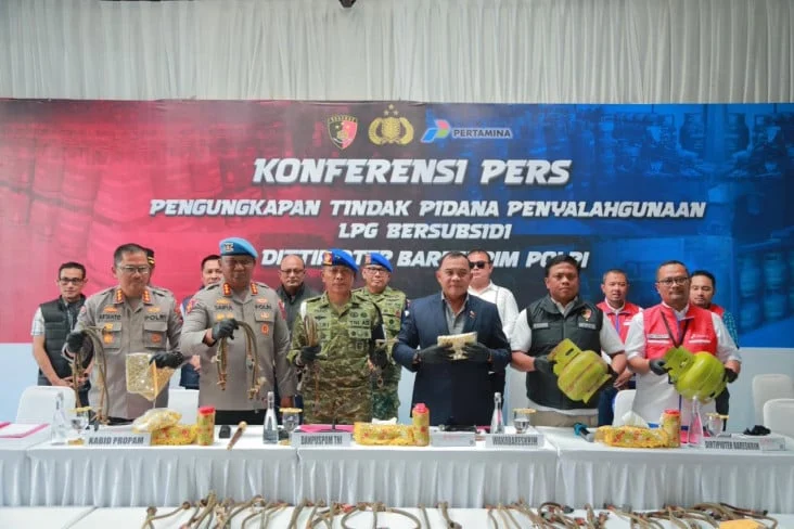Bareskrim Polri Bongkar Penyalahgunaan LPG Subsidi di Klaten, Tangkep 2 Tersangka, Amankan 1.465 Tabung