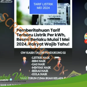 Cek Fakta: Benarkah Tarif Listrik Naik Tanpa Pemberitahuan pada Awal Mei?