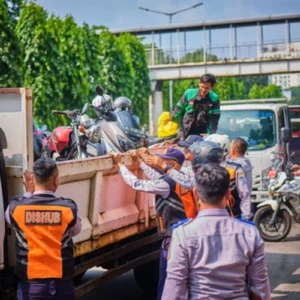 Dishub Jaksel Jaring 21 Motor Parkir Liar di Setiabudi