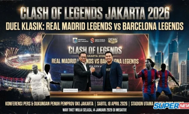 Disiarkan di Televisi? Semua Info Clash of Legends Jakarta 2026, Patrick Kluivert Kembali ke GBK!