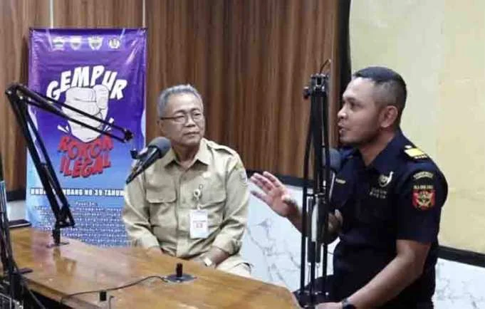 Diskominfo Tegal Gempur Rokok Ilegal, Banser Diperkuat dengan Edukasi 'Gajah Tunggal' dari Bea Cukai