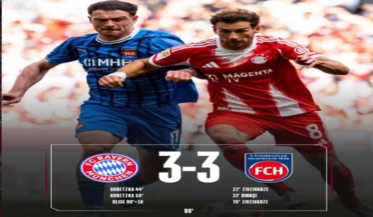 Drama Enam Gol, Bayern Munich Imbang Heidenheim 3-3