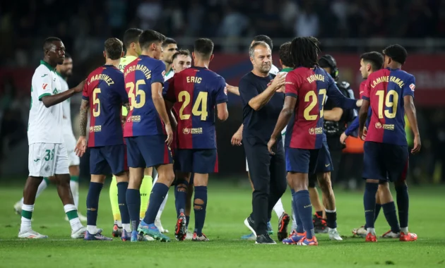 Hansi Flick Puji Tim Setelah Barcelona Curikan 3 Poin di Getafe: “Kami di Tempat yang Tepat” Hansi Flick Puji Tim Setelah Barcelona Curikan 3 Poin di Getafe: “Kami di Tempat yang Tepat”