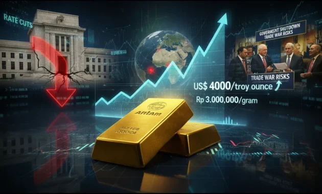 Harga Emas Diprediksi Melonjak Pekan Depan: Analisis Faktor Global dan Kebijakan Suku Bunga