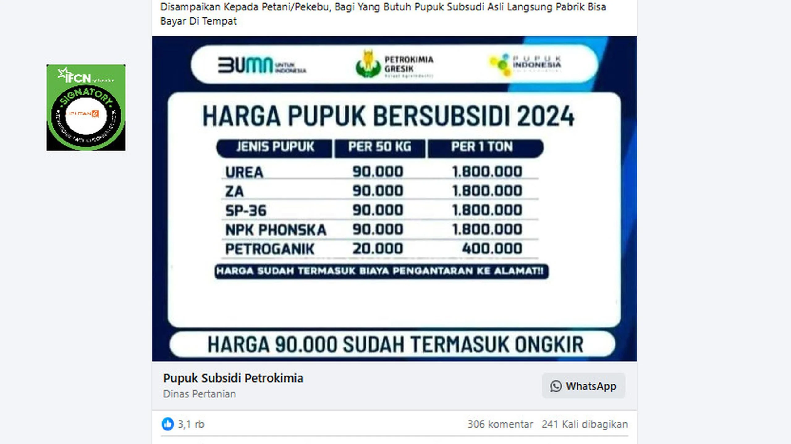 Harga Pupuk Subsidi Masih Aman di Tengah Melemahnya Rupiah Terhadap Dolar