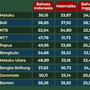 Hasil Nilai Rata-rata TKA SD-SMP 2026: Matematika 40, Bahasa Indonesia 60