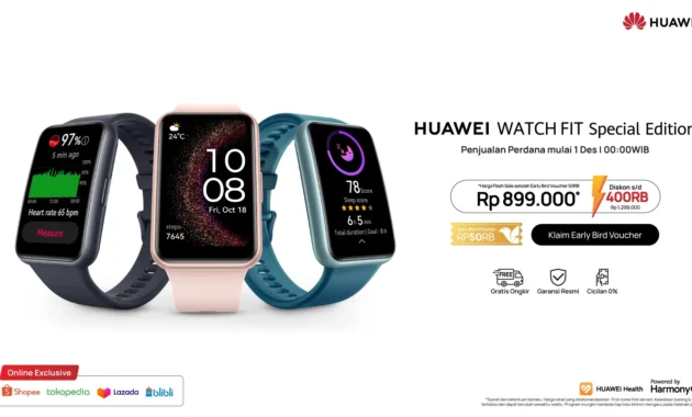 Huawei Watch Fit 5 Series Resmi Diluncurkan di Indonesia, Fitur Kesehatan Canggih & Harga Mulai Rp2 Juta