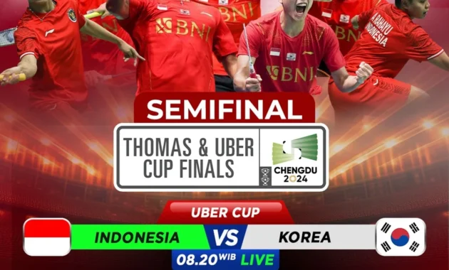 Jadwal Semifinal Piala Uber 2026: Indonesia vs Korea dan China vs Jepang