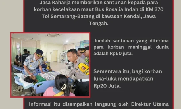 Jasa Raharja Beri Santunan Rp 50 Juta untuk Korban Tewas Tabrakan Kereta di Grobogan, Luka-Luka Dapat Rp 20 Juta Jasa Raharja Beri Santunan Rp 50 Juta untuk Korban Tewas Tabrakan Kereta di Grobogan, Luka-Luka Dapat Rp 20 Juta