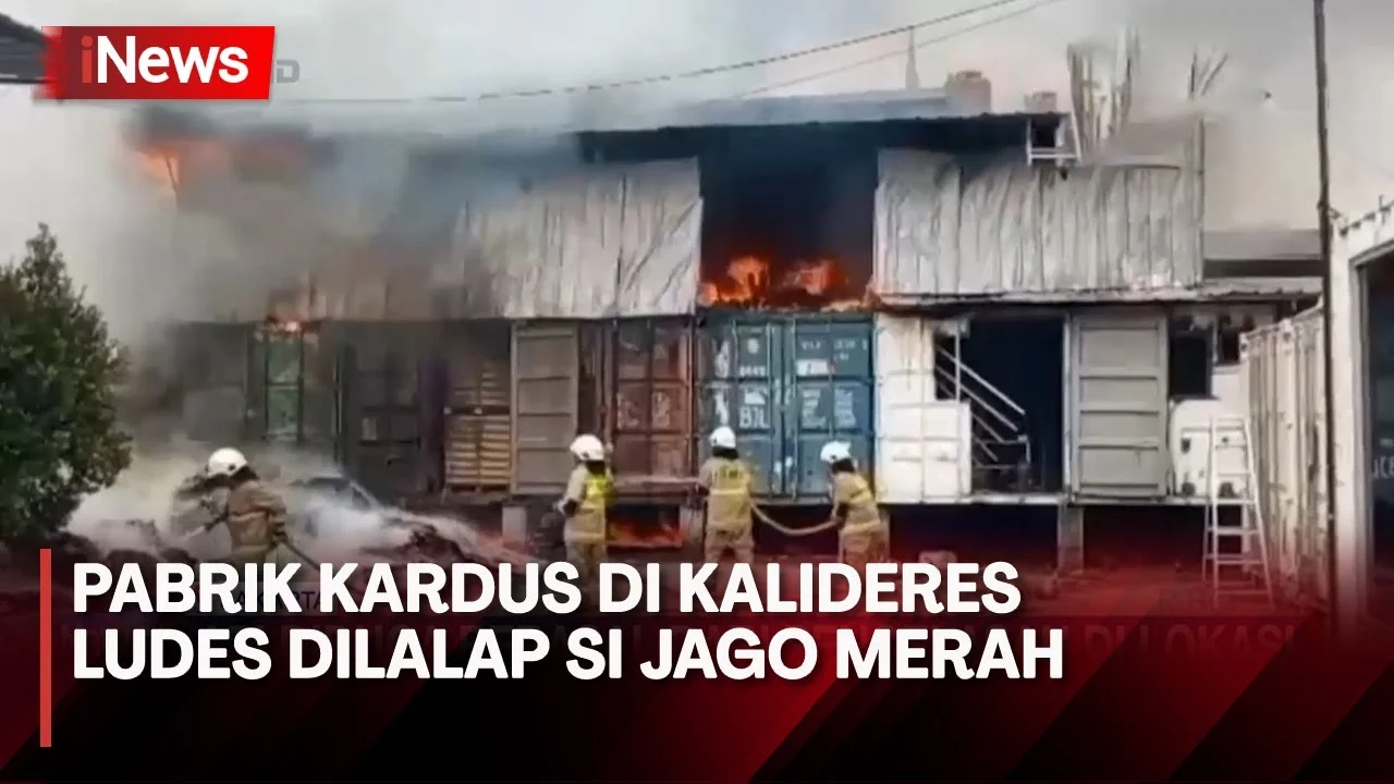 Kebakaran Lahar Empat Gudang di Kalideres, Jakarta Barat